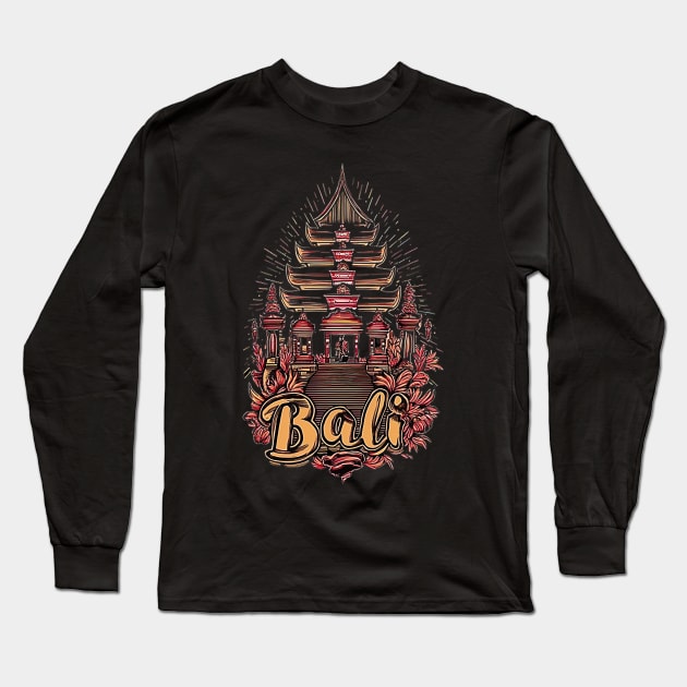 Bali Island Indonesia Long Sleeve T-Shirt by likbatonboot